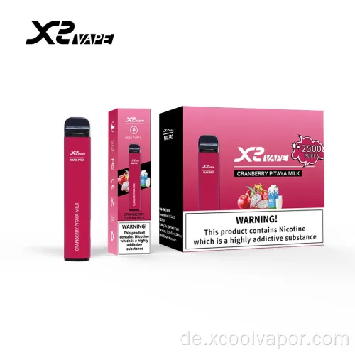 Fabrik Großhandel Xcool Dampf 1500 Puffs Einweg Vapes